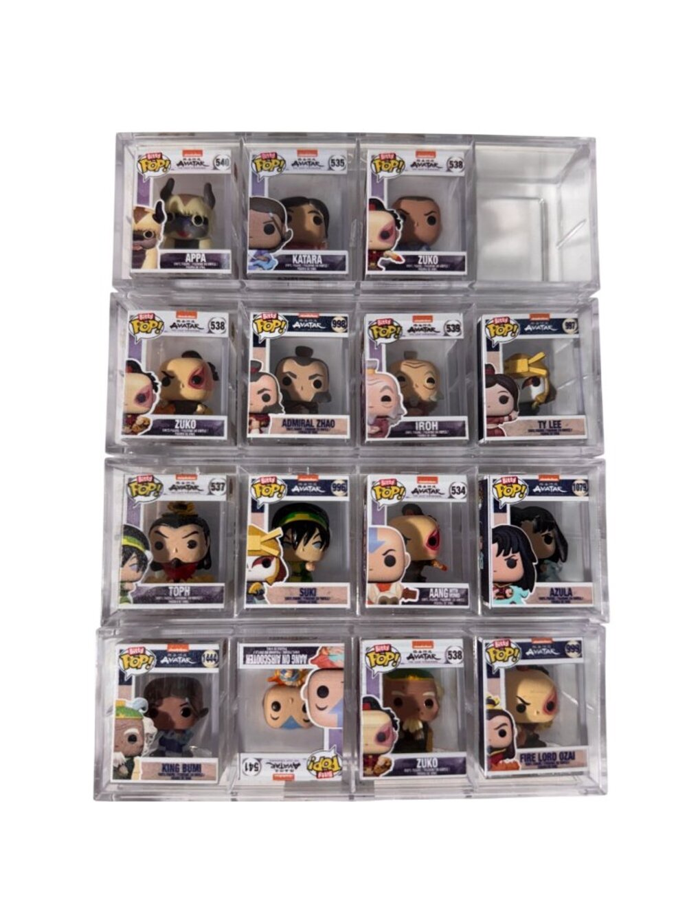 Funko Pop! Avatar: The Last Airbender Set 15x Figures Toy King Zuko Suki Toph Ty